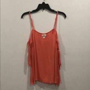Mossimo Supply Co. Coral Knot Shoulder Tank